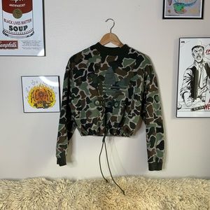 Adidas Camouflage Sweater L